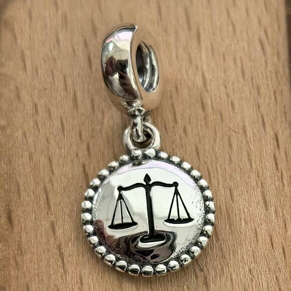 Pandora Law Justice Freedom Charm Pendant, S925 Silver Bracelets - Picture 1 of 4